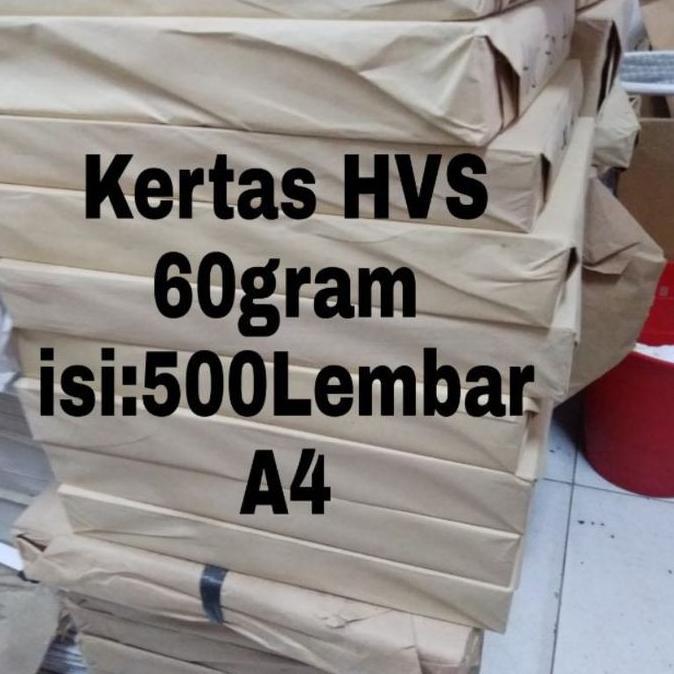 1rim Kertas HVS 60gram A4 (500Lembar)