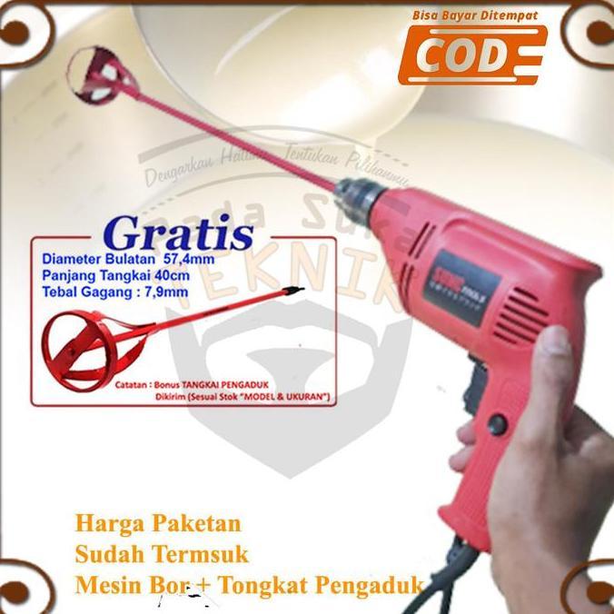 AHROKA mesin bor pengaduk adonan adukan mixer adukan pukis donat terigu martabak
