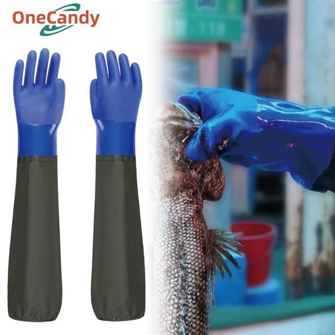 LORASTA 1Pair Sarung Tangan Bahan Karet Palm Fit Hand Glove Sarung Tangan Kerja Sarung Tangan Karet 