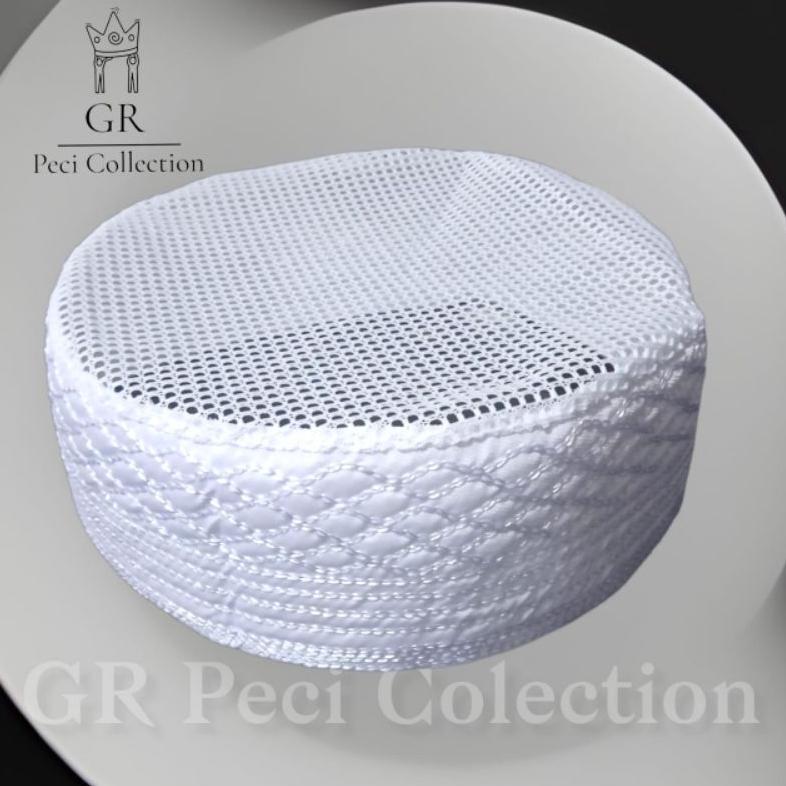 New Deals Peci Kopiah Ikaf Madinah Jaring Terbaik Premium Tinggi 5/6 Cm Terlaris / Peci Madinah Jari