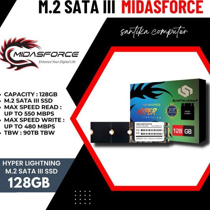 M.2 MIDASFORCE SSD HYPER LIGHTNING 128GB (M2-0128-HG)