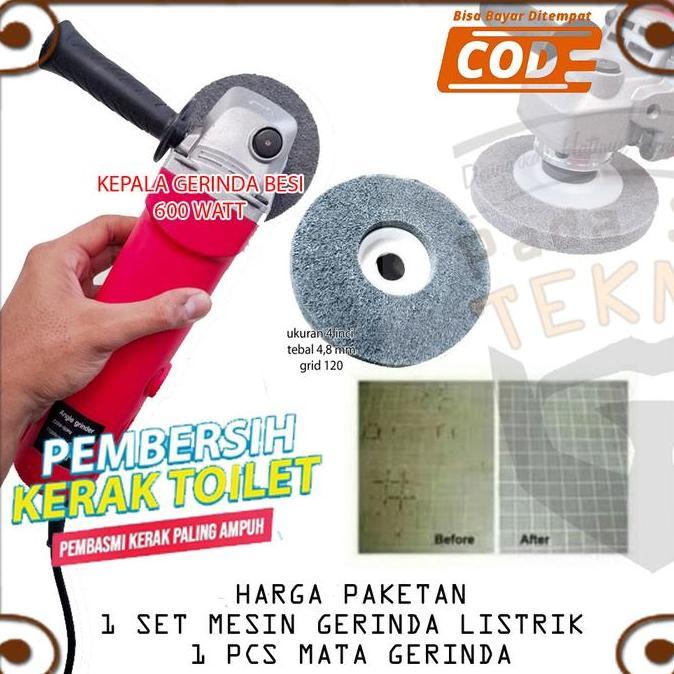IYLBISC Pembersih kerak Lantai Kamar Mandi Sikat Toilet Mesin Mata Gerinda Poles Pemoles Ubin Granit