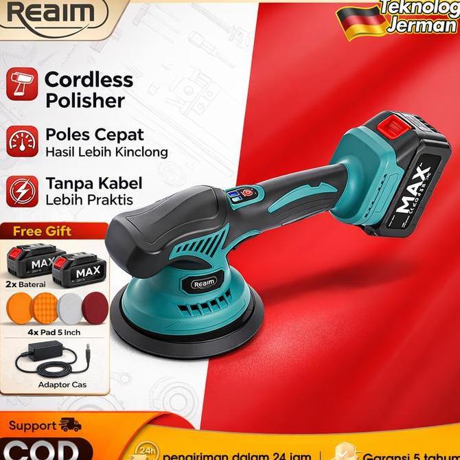 SISIMANG_BENANG - REAIM MESIN POLES MOBIL MESIN POLES MOBIL MESIN POLISHER CORDLESS POLISHER MACHINE