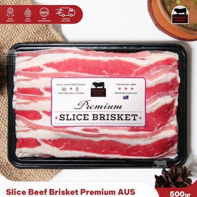 FARAHGUZZ_ - SLICE BEEF AUS SHORTPLATE BRISKET YAKINIKU HEALTHY WAGYU