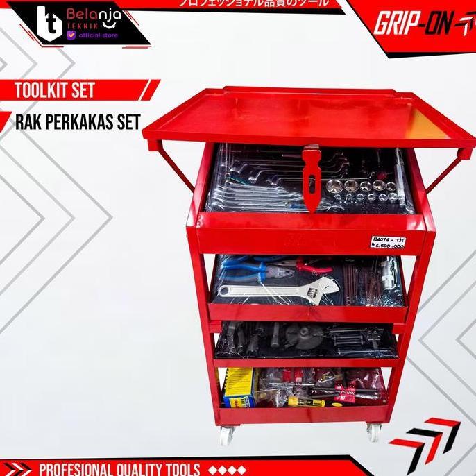GRIP ON RAK Toolkit Set Toolset Rak Tool Kit Set Perkakas Lengkap