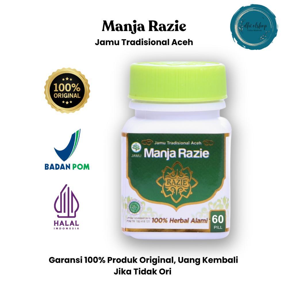 Terlaris Manja Razie Original Isi 50 + Bonus 10 Jadi Isi 60 Jamu Manjakani / Majakani Jamu Aceh Kese