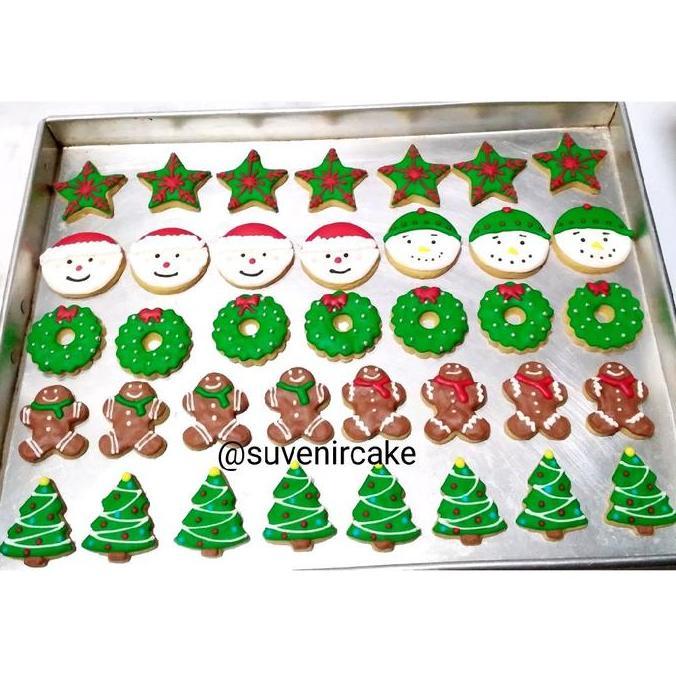 cookies natal isi 10pcs/cookies natal/kue natal/hiasan natal/kukis natal/kue natal/natal cookies/cus