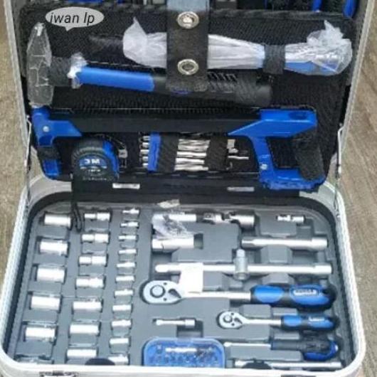 Kunci sock set 132 pcs SOCKET SET ABS TROLLEY SET BOX SANDS