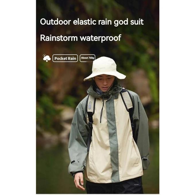 Jaket Waterproof Naturehike CYY2421JA010 Windbreaker Raincoat Celana Jas Hujan Anti Air Jaket Motor 