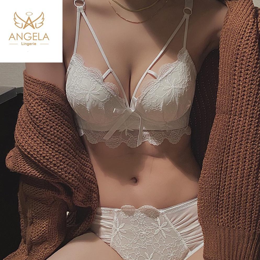 Kualitas Super Angela Premium Japan Cynthia Bra Bh Push Up Set Tanpa Kawat Celana Dalam Wanita Bikin
