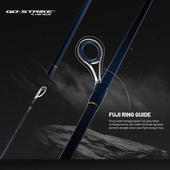 Tip GoStrike Ultra Light GT Hollow Carbon Blank Fuji Ring Guide 662UL & 702UL