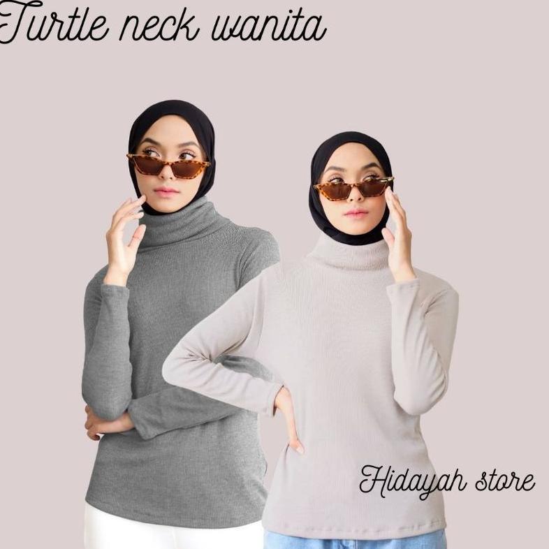 Discount TurtleNeck Wanita Distro / Sweater Rip Wanita Model Terbaru / Kaos Wanita Distro / Baju Kao
