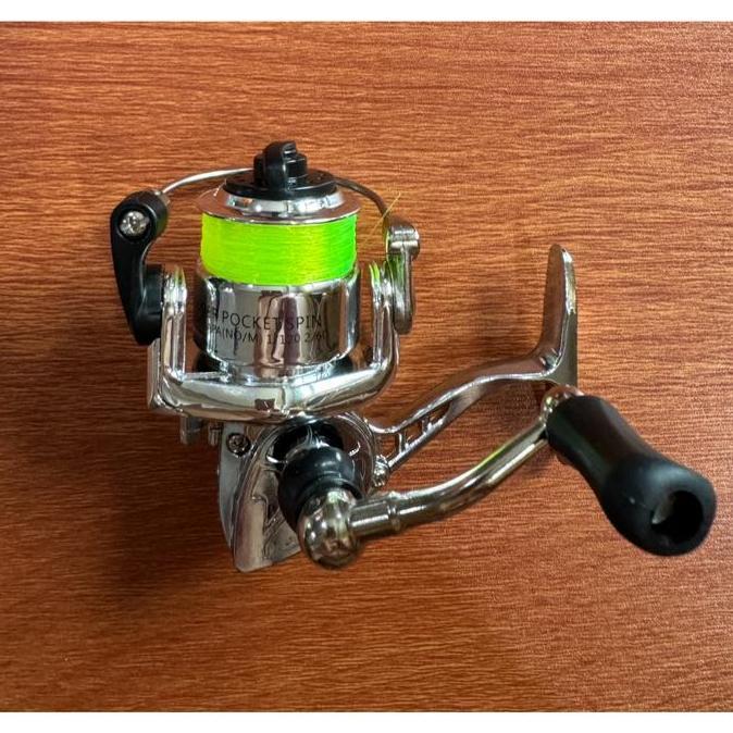 Reel Pancing Mini Untuk Joran Pena Pen Spinning Uk 100 Termasuk Senar Cocok Untuk Semua Joran