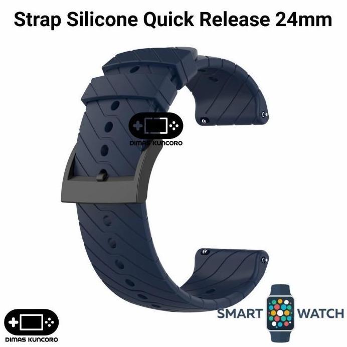 Strap Silicone Quick Release 24mm silikon tali jam suunto ambit 3 vertical hr