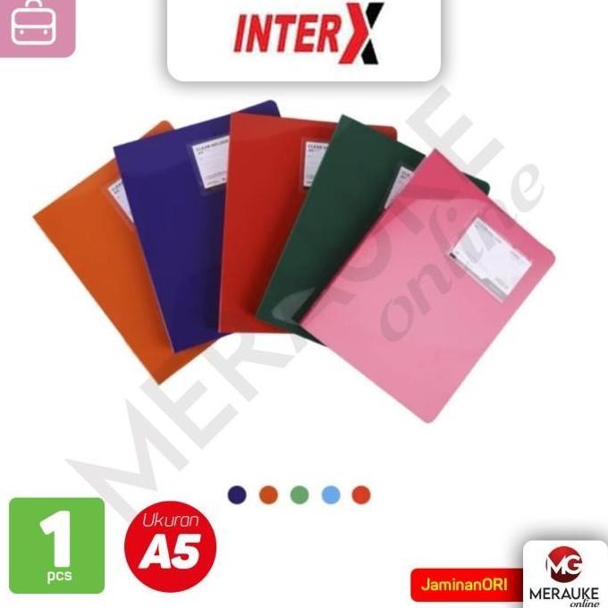 InterX Clear Holder Document Keeper Display Book A5 isi 20 Lembar