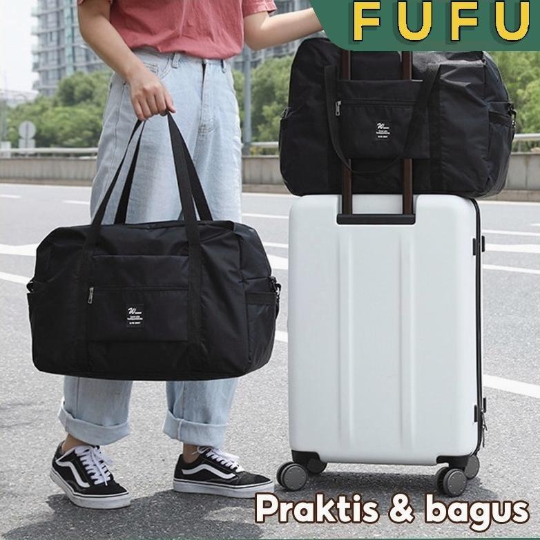 Premium Fufu Tas Travel Jinjing Besar / Tas Travel Kain Oxford Waterproof / Tas Travel Koper
