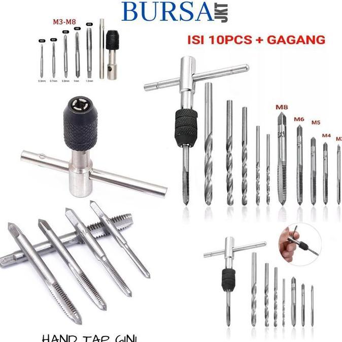 FEWRITZ HAND TAP SET MATA BOR SENAI DRAT BAUT PEMBUAT DERAT ULIR BAUT HANDTAB PROTOK