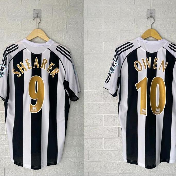 JERSEY BOLA NEWCASTLE HOME 2005 2006 +NAMESET