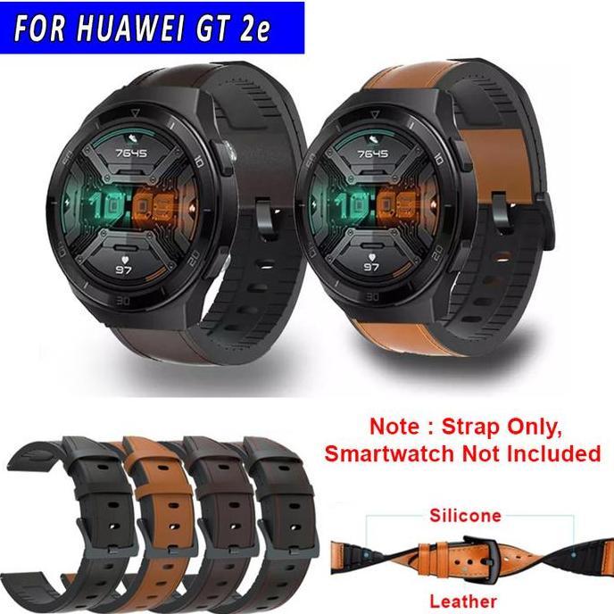STRAP WATCH TALI JAM LEATHER RUBBER KULIT HUAWEI GT2E / GT 2E 46MM