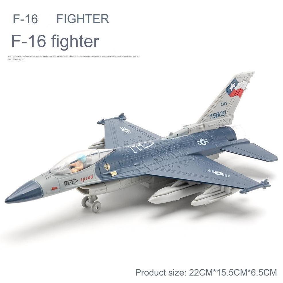 HOT Pesawat Jet Tempur F-22 Raptor F-16 J-15 Shark J-10 dan Dassault Rafale Aircraf Diecast Alloy 22