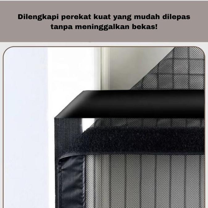 Tirai Pintu Model Magnet Anti Nyamuk Ukuran Besar