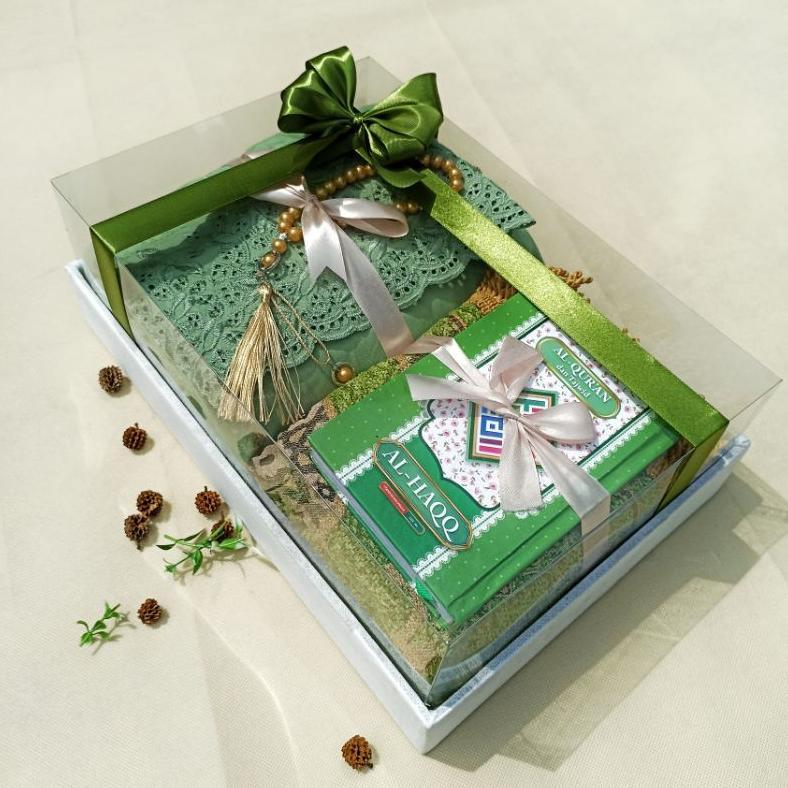 Free Ongkir Mahar Seperangkat Alat Sholat Cewek Mukena Katun Premium Box Besar | Kp
