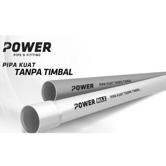 Promo Pipa Paralon 4" Inch 1 Meter D/ Pralon Air Power Quad PVC Permeter/ Pipa PVC Ketengan Per 1Met