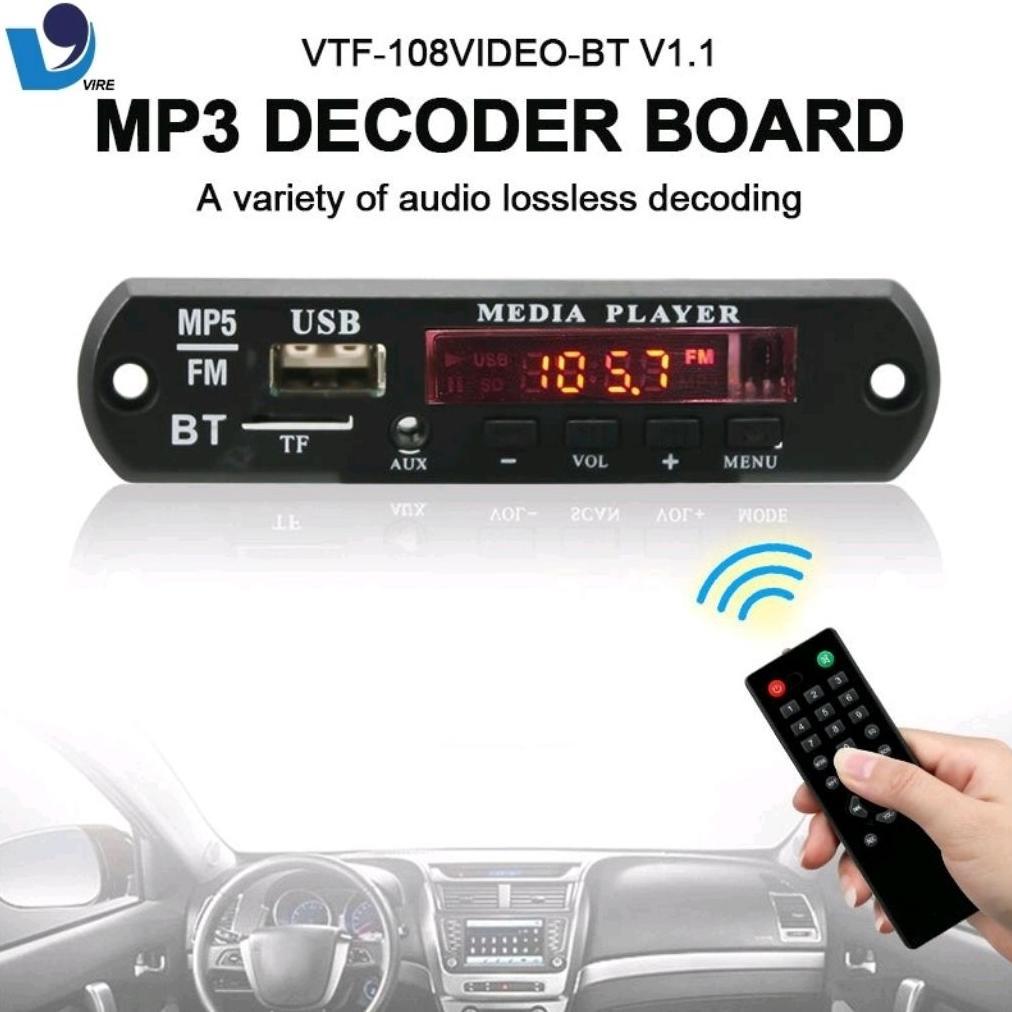 Aebrand Mp5 Modul Vidio Bluetooth 12V Splash Screen Plus Box+Adaptor / Mp5 Video Player Bluetooth 12