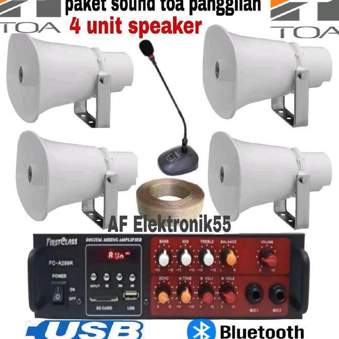 Paket Sound System Toa Outdoor 4 Unit Speaker Horn