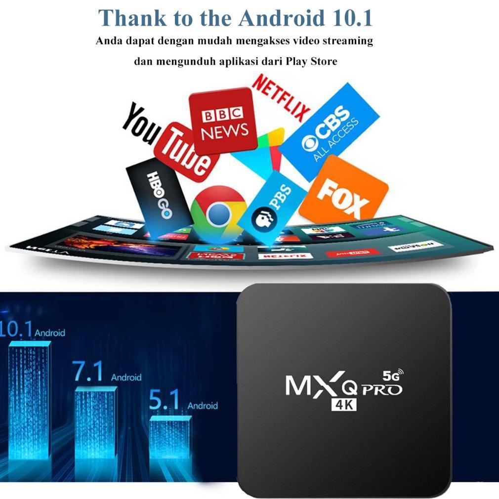 NEW (Dalam Stok, Dikirim Dari Jakarta) Android TV BOX MXQ-Pro 5G 4K Smart TV Box 1+8G Media Player G