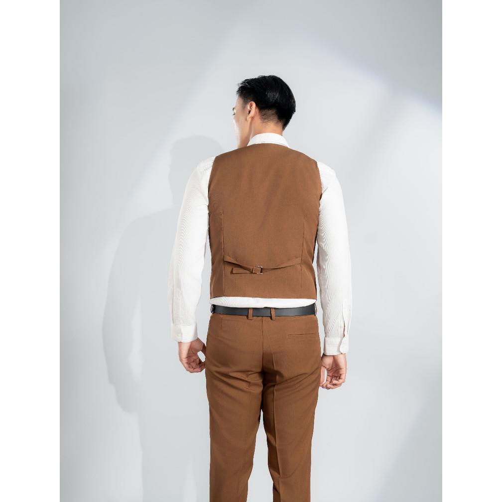Diskon Goldy Outfit Setelan Jas Celana & Rompi Coklat - Vente Series
