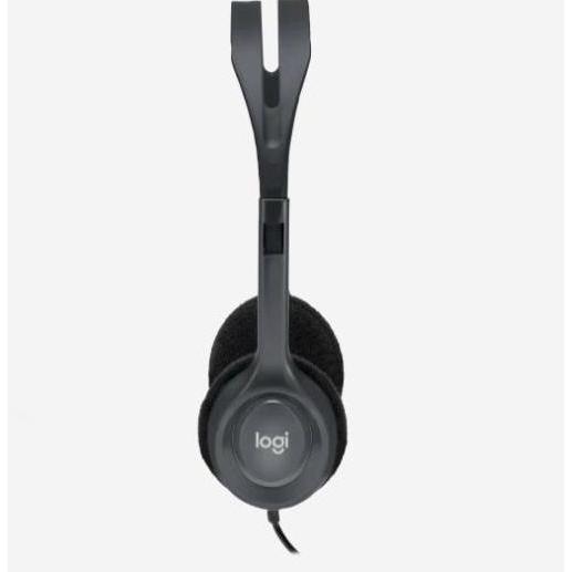 (Ready) Logitech Stereo Headset H111 - H111 Koneksi Jack Audio - Logitech H111 - H111 Logitech