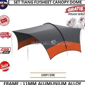HARGA DISC - set tiang flysheet canopy dome tenda - tenda Dhaulagiri Canopy Dome