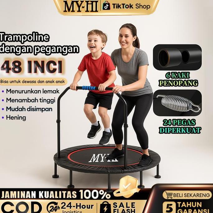 NEW MY-HI Trampolin Dewasa Alat Trampoline Lompat trampolin fitness trampolin olahraga Trampoline De