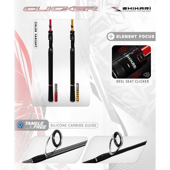 Shikari - Joran Clicker Carbon Solid 180Cm - Joran Pancing