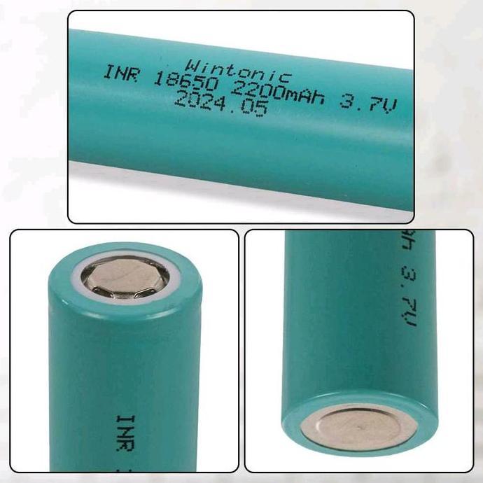 Ready Baterai 18650 INR 3.7V 2200mAh Flat Top Baterai Senter LED Senter Cree Baterai Cas Isi Ulang R