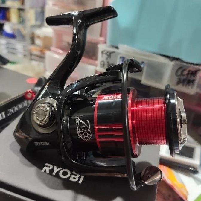 TERBARU - REEL SPINNING RYOBI ZEUS II 1000 2000 3000 4000HP POWER HANDLE MERAH
