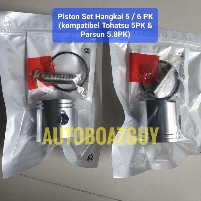 Piston Set HANGKAI 5 / 6 PK ( Kompatibel Tohatsu 5PK & Parsun 5.8 PK )