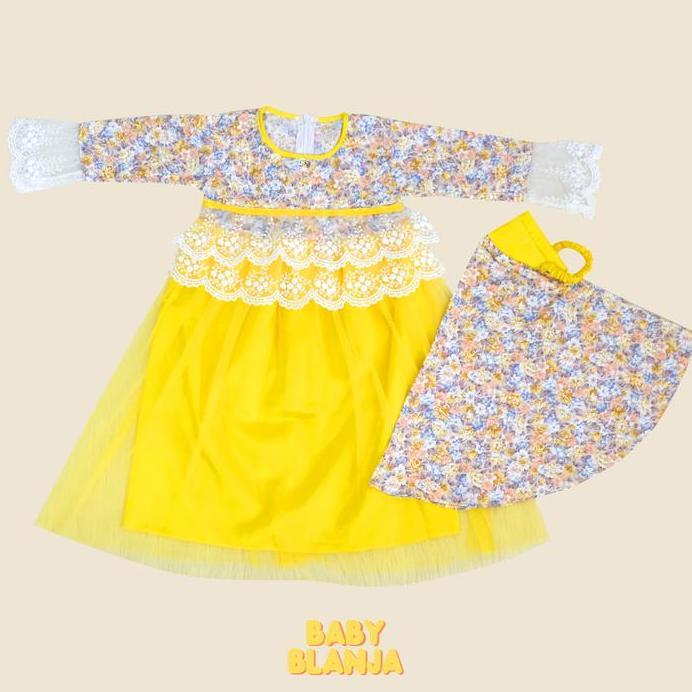Gamis Bayi Perempuan 6 12 Bulan Sabila Set