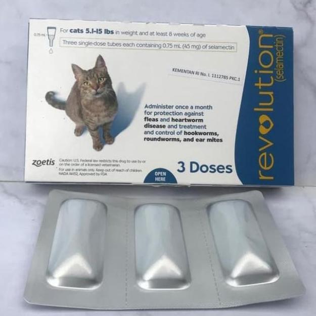 Ready Revolution Cat / Kucing /Obat Tetes Kutu Kucing Dewasa (1 Tube)
