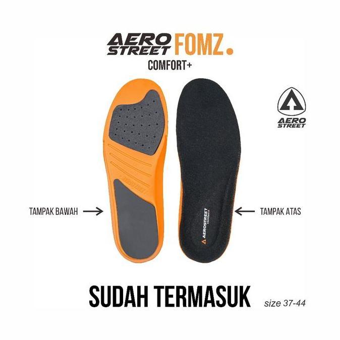Aerostreet 37-44 Massive Low 2.0 Hitam Hitam - Sepatu Sneakers Casual