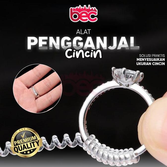 BAYASON [BEC] Alat Pengganjal Cincin - Silicone Spiral Ring Adjuster | Pengatur Ukuran Cincin Kebesa