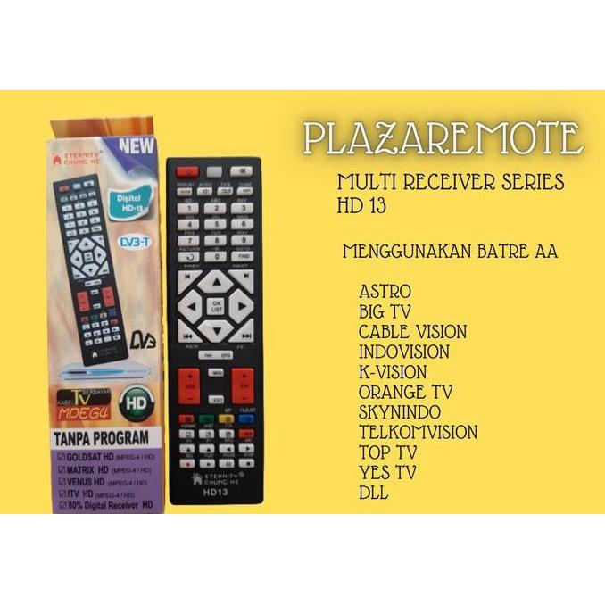 MELAKASA remote receiver parabola hd 13 astro big tv indovision kvision orange