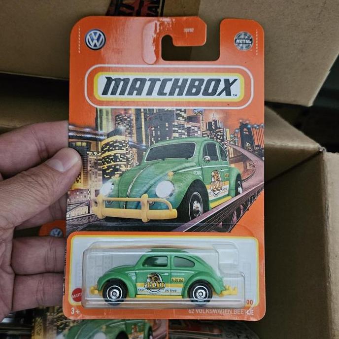 ORIGINAL MATCHBOX VOLKSWAGEN VW BEETLE TAXI GREEN