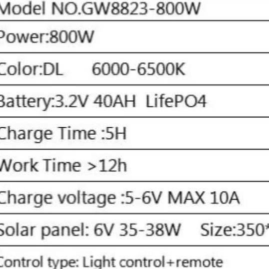 PANEL BESAR PJU solar 2in1 800 watt 600 watt / PJU solar cell panel besar 800w 600w
