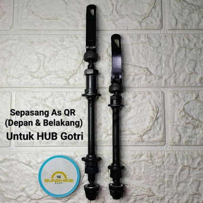 As QR Hub FreeHub Quick Release 1 Set Depan Belakang Sepeda MTB Seli Roadbike