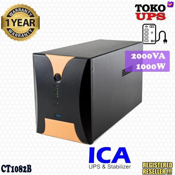 Zena_groupabadi - UPS ICA CT1082B 2000VA 1000W Cocok Backup PC Gaming