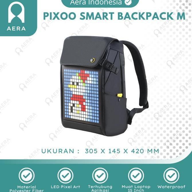 Pixoo Smart Backpack M With LED Pixel - Tas Ransel