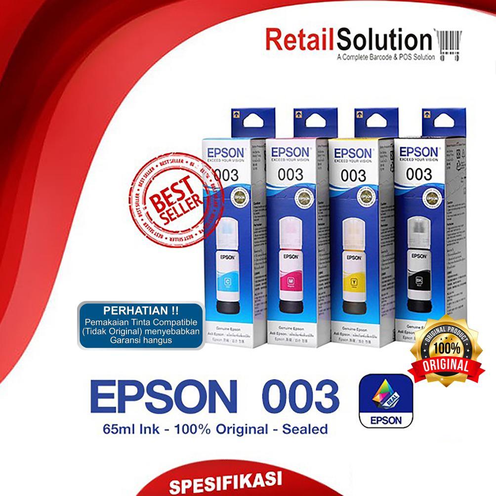 Tinta Epson 003 - Tinta L1110 L3110 L3150 L5190 1 Set Warna CMYK Printer