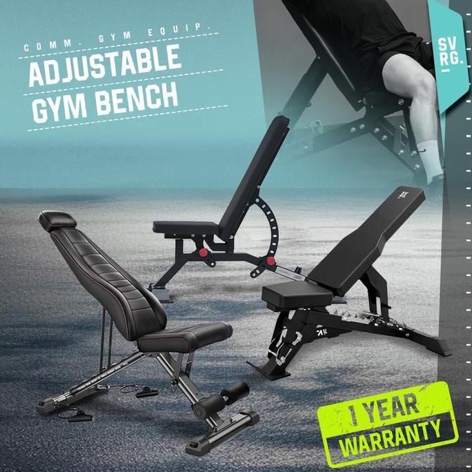 Svrg Adjustable Gym Bench - Kursi Fitness & Gym - Bench Press